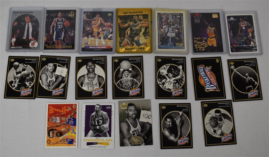 NBA Basketball Cards w/Wilt Chamberlain