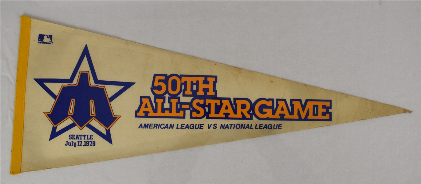 Vintage 50th MLB 1979 All Star Game Pennant