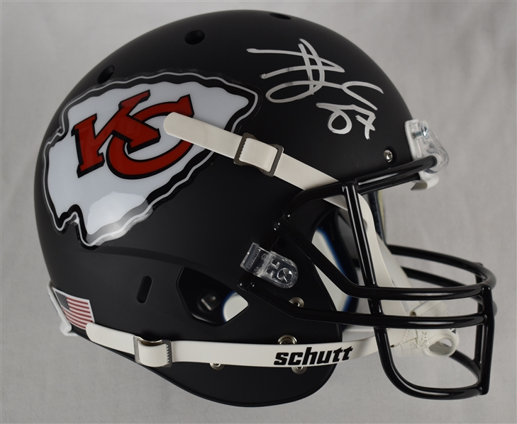 Travis Kelce Autographed Kansas City Chiefs Full Size Helmet