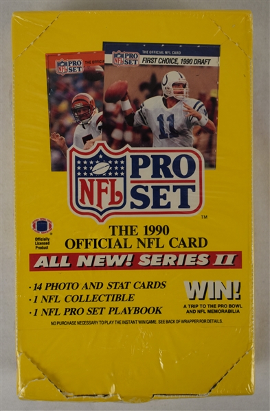 NFL 1990 Pro Set Hobby Box Series II