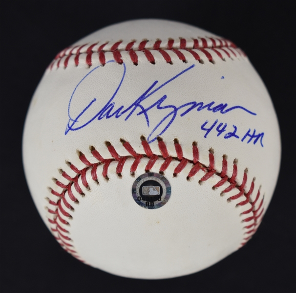 Dave Kingman Autographed & Inscribed Baseball