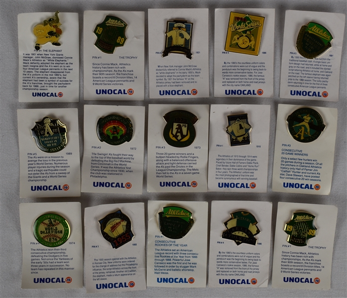 Oakland Athletics Pin Collection