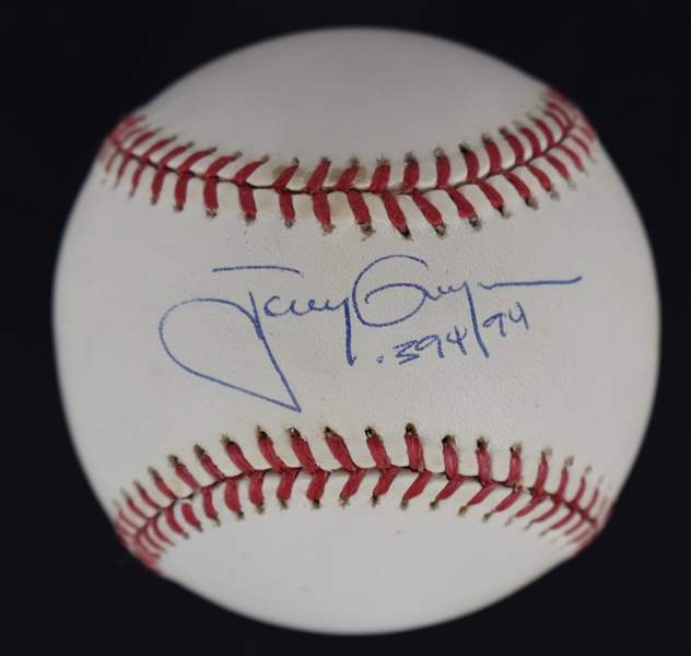 Tony Gwynn .394/94 Autographed & Inscribed Baseball