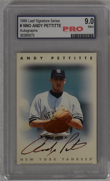 Mark McGwire & Andy Pettitte Autographed Baseball Cards