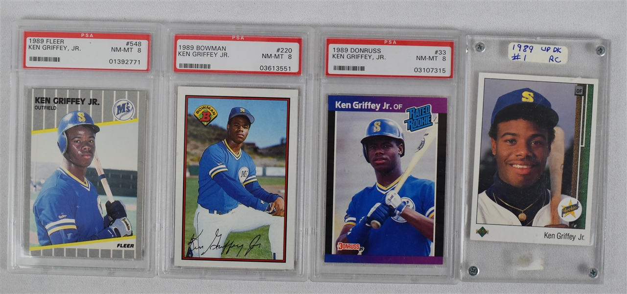 Ken Griffey Jr. Lot of 1989 Rookie Cards