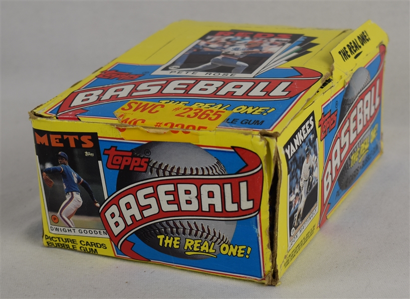 Vintage Box of 1986 Topps Baseball Wax Packs