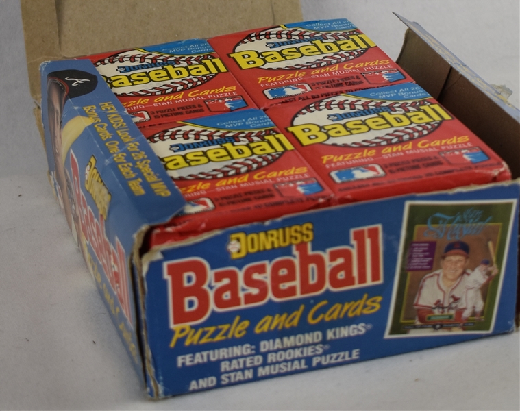 Vintage Box of 1988 Donruss Baseball Wax Packs