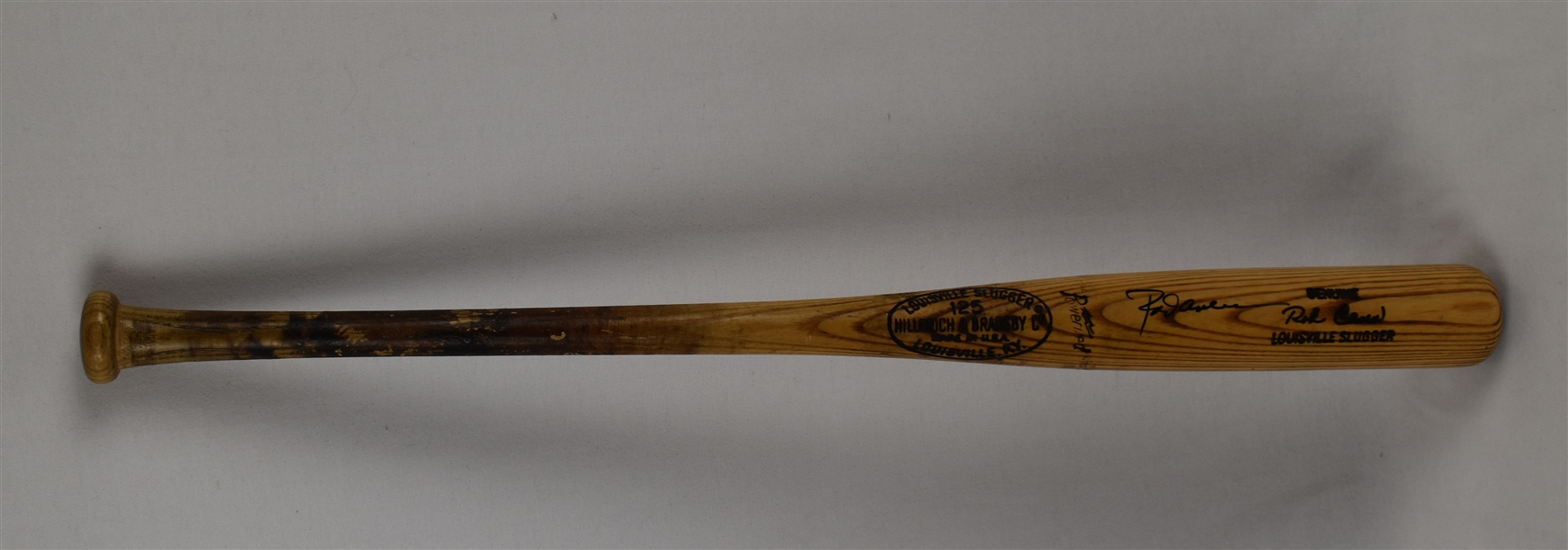 Rod Carew 1969-72 Game Used & Autographed Bat Graded PSA/DNA 8