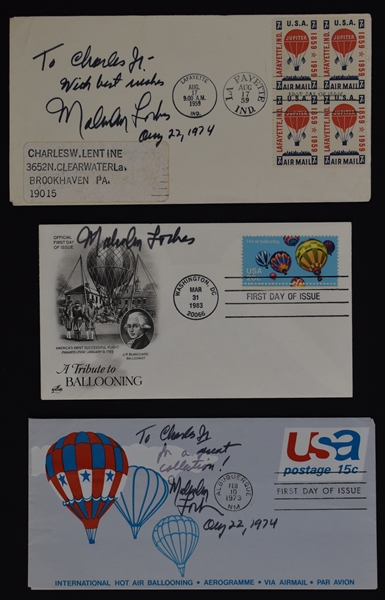 Malcolm Forbes Lot of 3 Signed First Day Covers