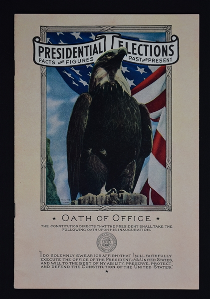 Vintage 1952 Presidential Oath of Office Program