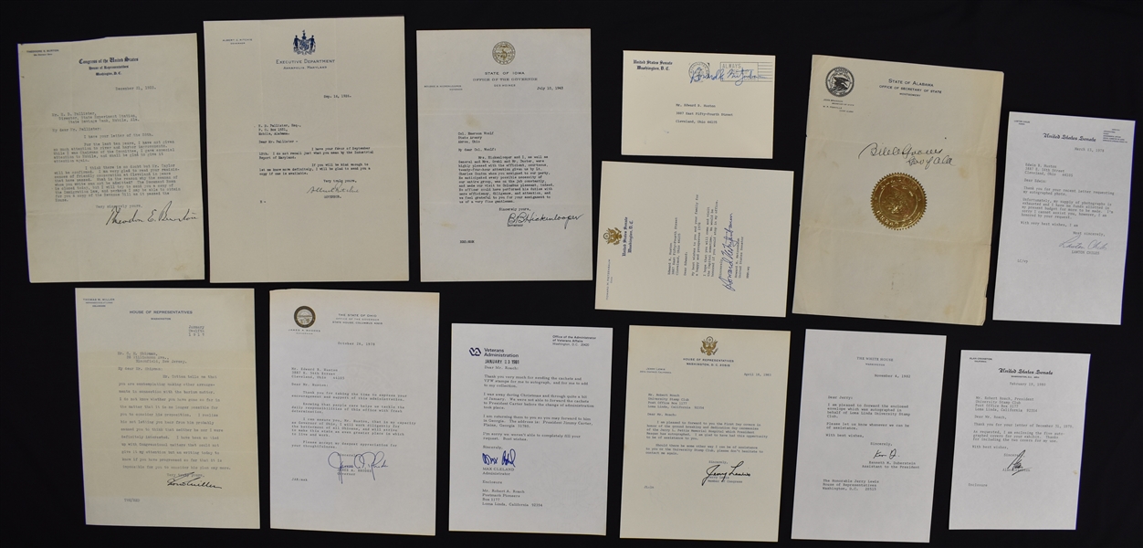 Collection of 21 Signed Political Correspondences