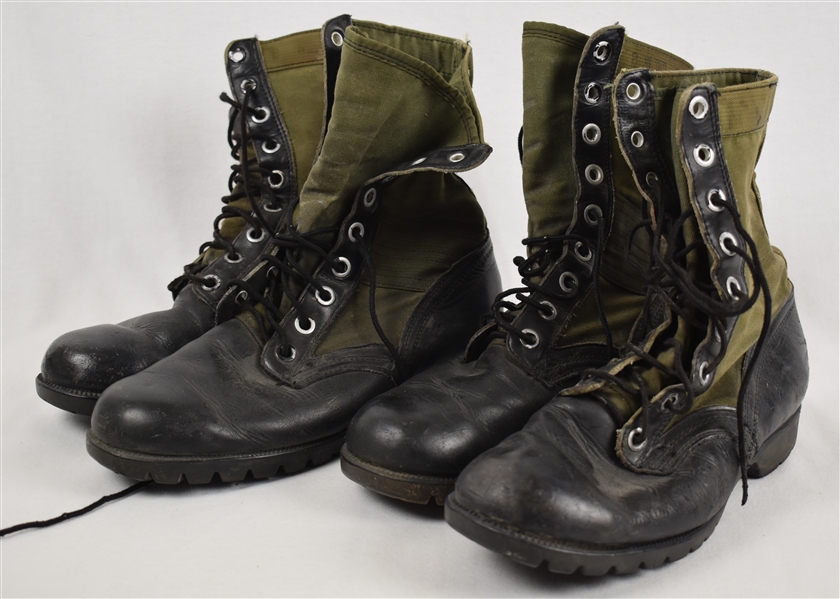 Army Jungle Combat Boots Size 8W With Insoles 