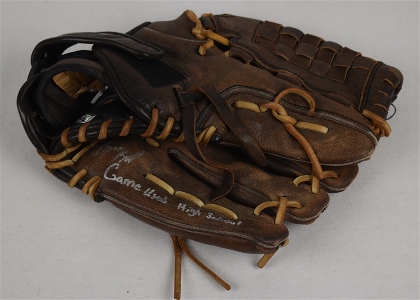 Byron Buxton 2011 Game Used & Autographed High School Fielders Glove
