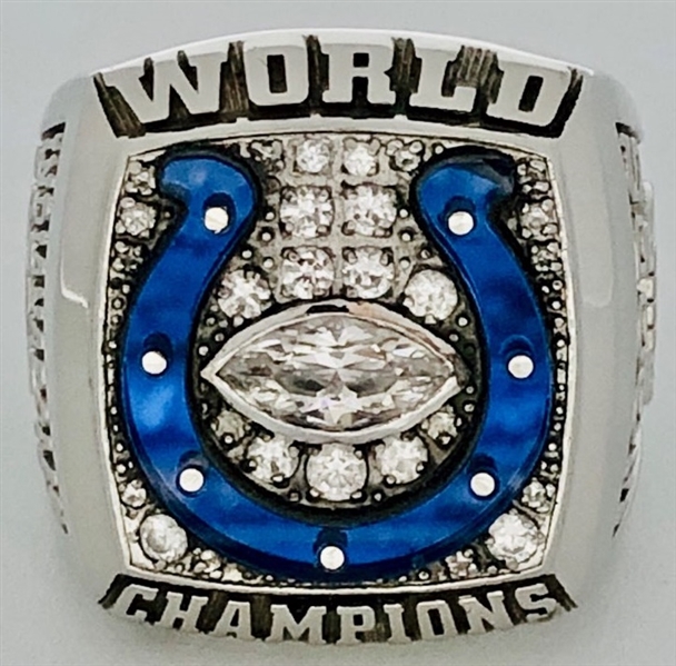 Indianapolis Colts 2006 Super Bowl XLI Championship Ring 10k Gold w/Diamonds Made by Herff Jones
