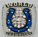 Indianapolis Colts 2006 Super Bowl XLI Championship Ring 10k Gold w/Diamonds Made by Herff Jones