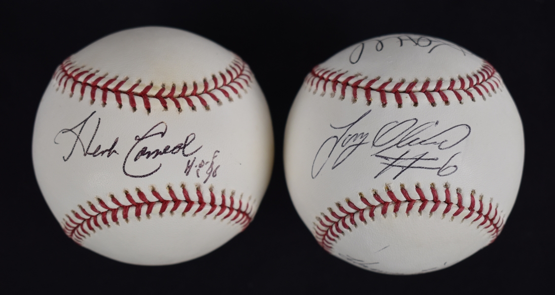 Harmon Killebrew Tony Oliva Kent Hrbek & Herb Carneal Autographed Baseballs