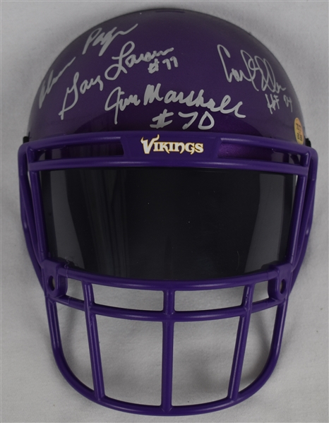 Purple People Eaters Autographed Helmet Mask