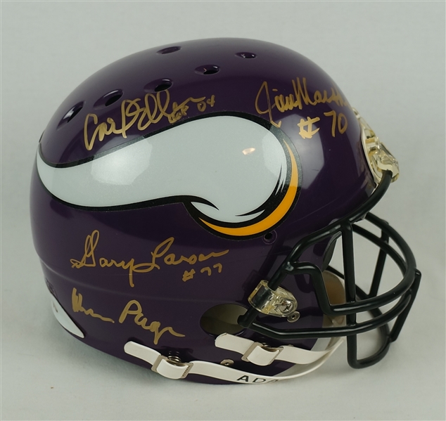 Purple People Eaters Autographed Minnesota Vikings Full Size Replica Helmet 1