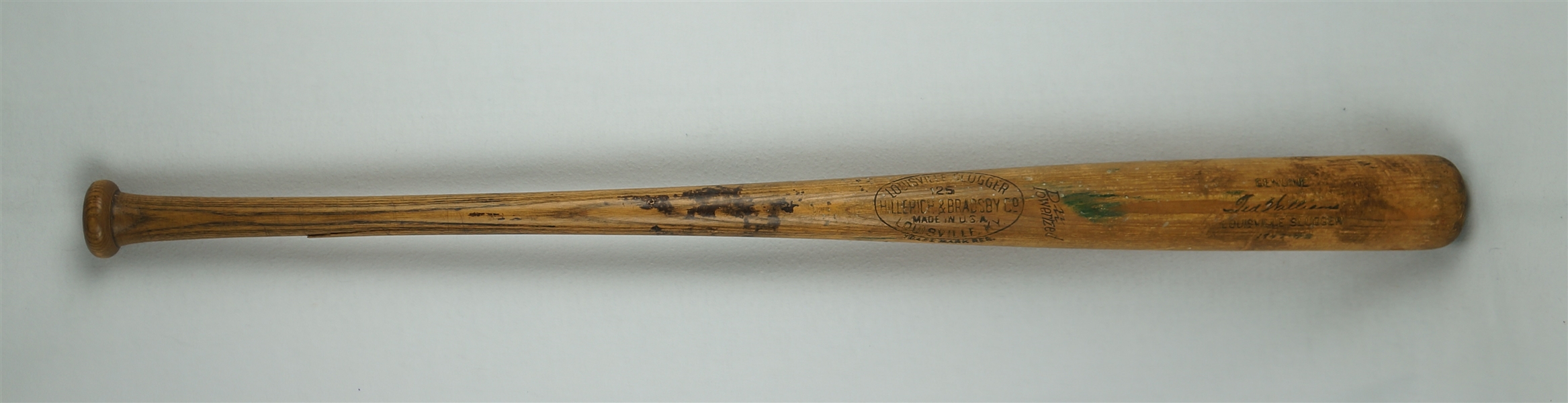 Ted Williams 1947-48 Boston Red Sox Game Used Bat Graded MEARS A7 *Teds Triple Crown Season*