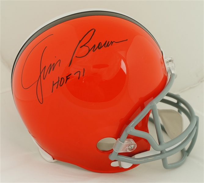 Jim Brown Autographed Full Size Cleveland Browns Helmet PSA/DNA