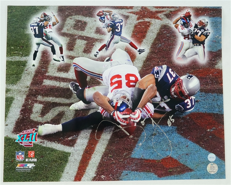 David Tyree Autographed Super Bowl XLII 16x20 Photo