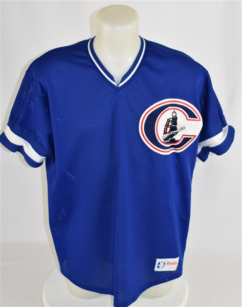 Derek Jeter c. 1993-95 Columbus Clipper New York Yankees Minor League Game Used Jersey w/Dave Miedema LOA