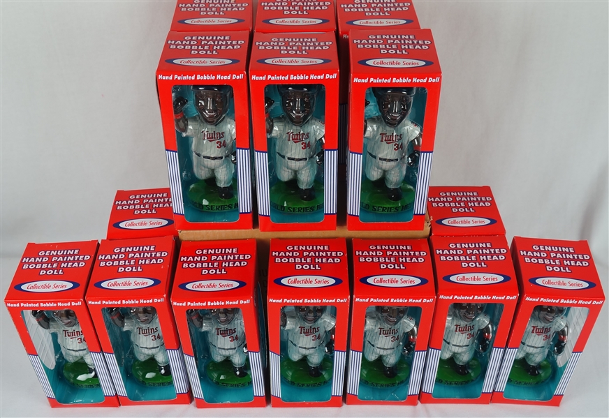Kirby Puckett Case of 15 Limited Edition Hero Bobbleheads w/Puckett Family Provenance
