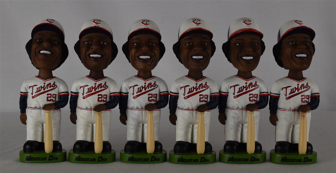 Rod Carew Lot of 6 Unsigned Bobbleheads w/Puckett Family Provenance 