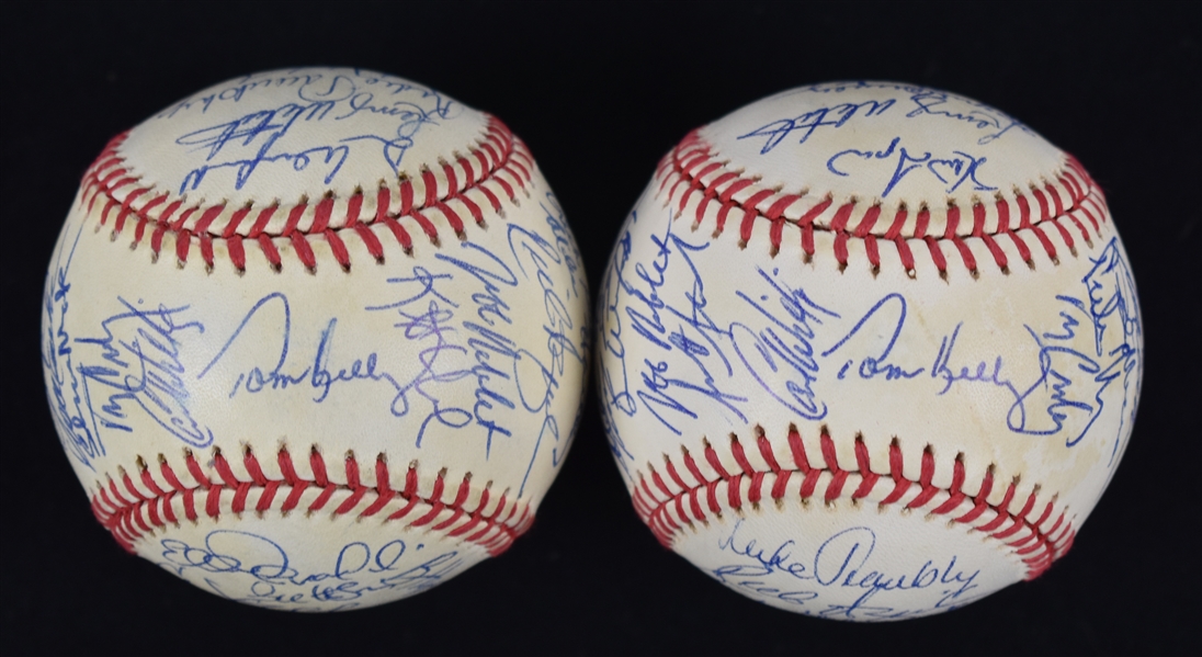 Kirby Pucketts 1993 Team Signed Baseballs w/Puckett Family Provenance