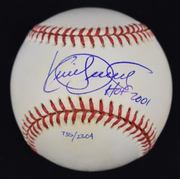 Kirby Puckett Autographed & Inscribed HOF 2001 Limited Edition Baseball w/Puckett Collection LOA