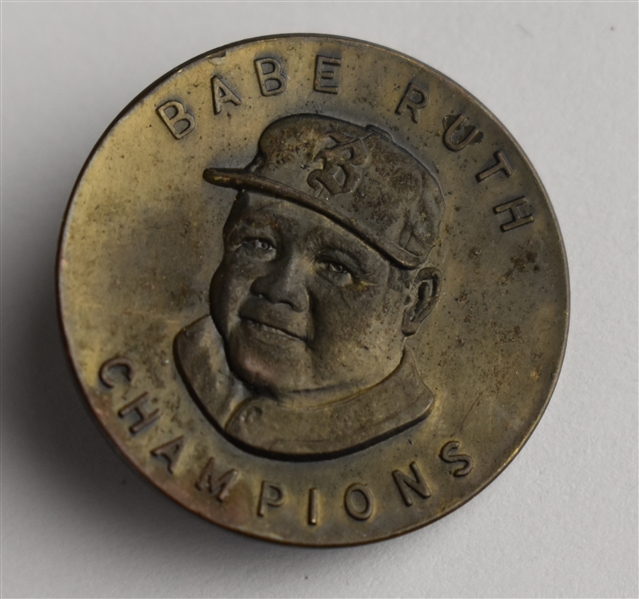 Vintage 1935 Babe Ruth Quaker Oats Pin