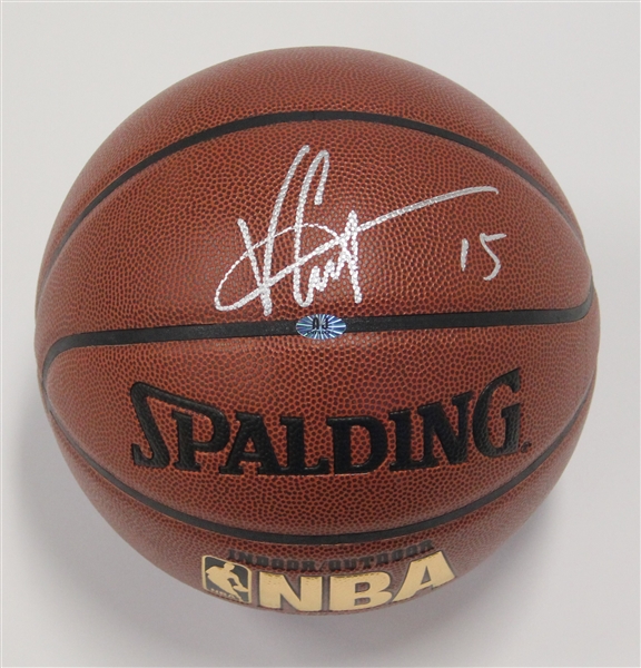 Vince Carter Autographed Spalding NBA I/O Basketball - Toronto Raptors