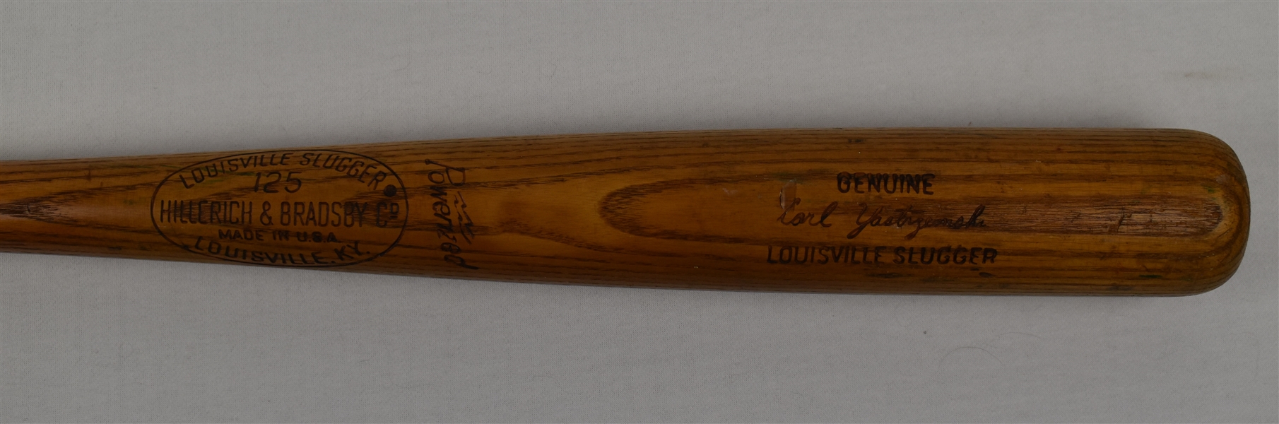 Carl Yastrzemski c. 1965-68 Boston Red Sox Game Used Bat 