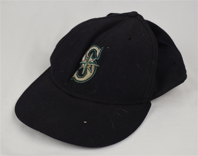Jay Buhner Seattle Mariners Game Used & Autographed Hat 