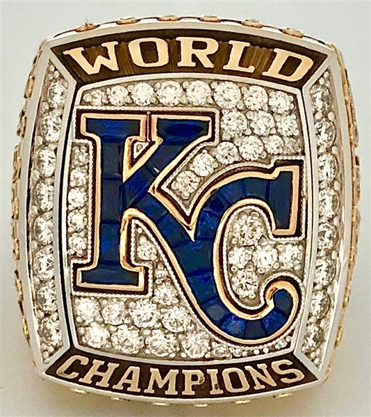 George Sherrill 2015 K.C. Royals World Series Champions 14K Gold & Diamond Ring w/Box