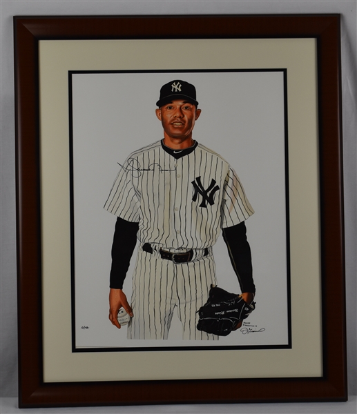 Mariano Rivera James Fiorentino Autographed Limited Edition Framed Giclee