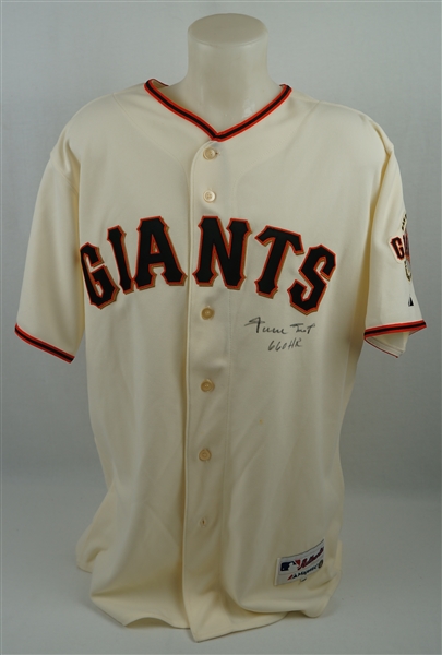 Willie Mays Autographed Authentic San Francisco Giants Jersey