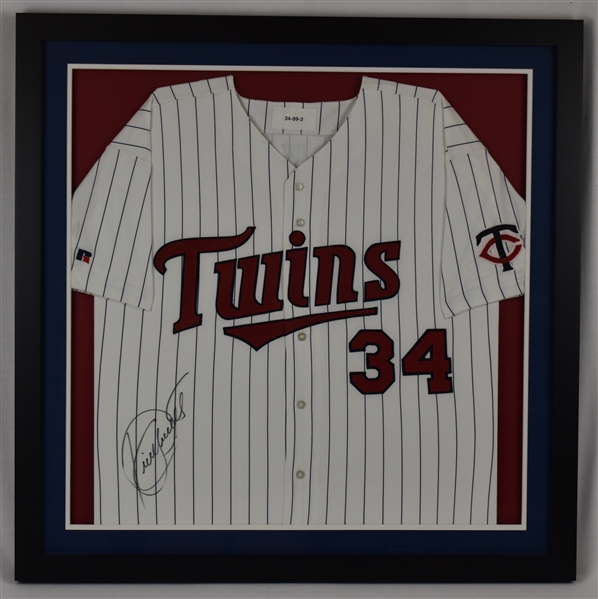 Kirby Puckett 1999 Minnesota Twins Game Issued & Autographed Spring Training Jersey PSA/DNA
