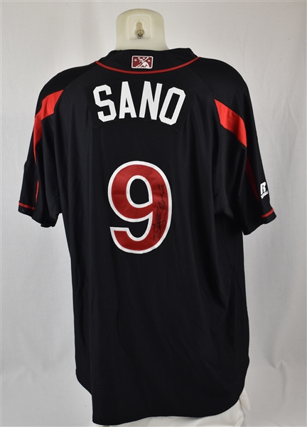 Miguel Sano 2016 Rochester Redwings Game Used & Autographed Jersey