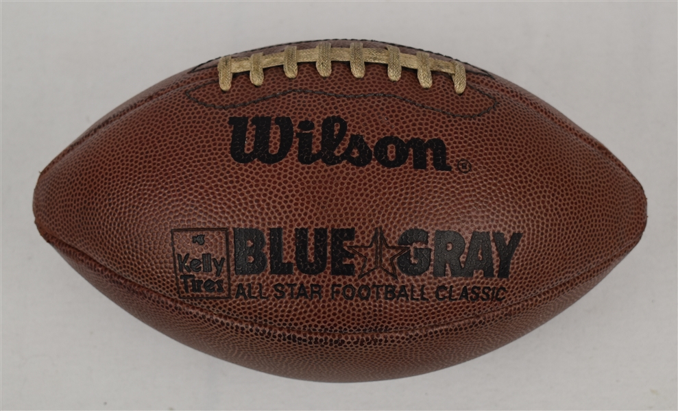 Blue-Gray Game NCAA Game Used Football