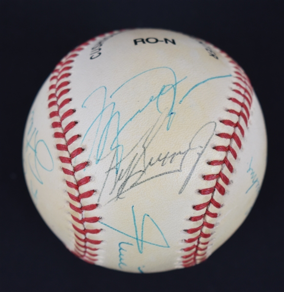 Rare Baseball Signed by Michael Jordan Spike Lee Ken Griffey Jr. & Willie Mays