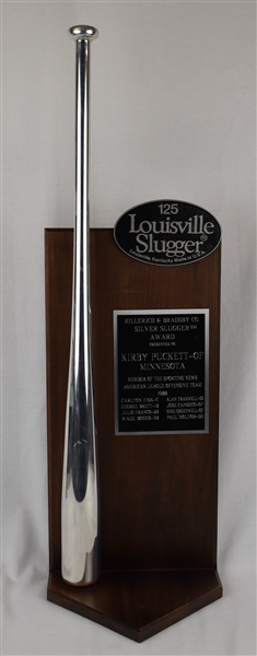 Kirby Pucketts 1988 Silver Slugger Award w/Puckett Family Provenance