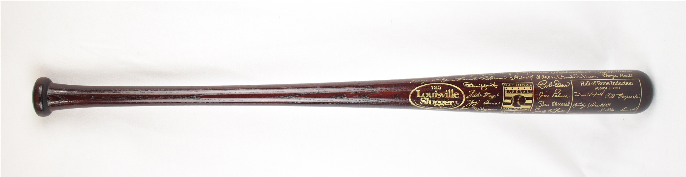 Kirby Pucketts 2001 Hall of Fame Induction Trophy Bat w/Puckett Family Provenance