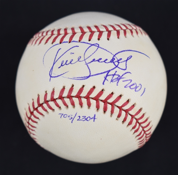 Kirby Puckett Autographed & Inscribed HOF 2001 Limited Edition #705/2,304 Baseball w/Puckett Collection LOA