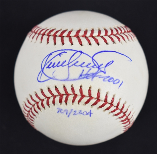 Kirby Puckett Autographed & Inscribed HOF 2001 Limited Edition #709/2,304 Baseball w/Puckett Collection LOA