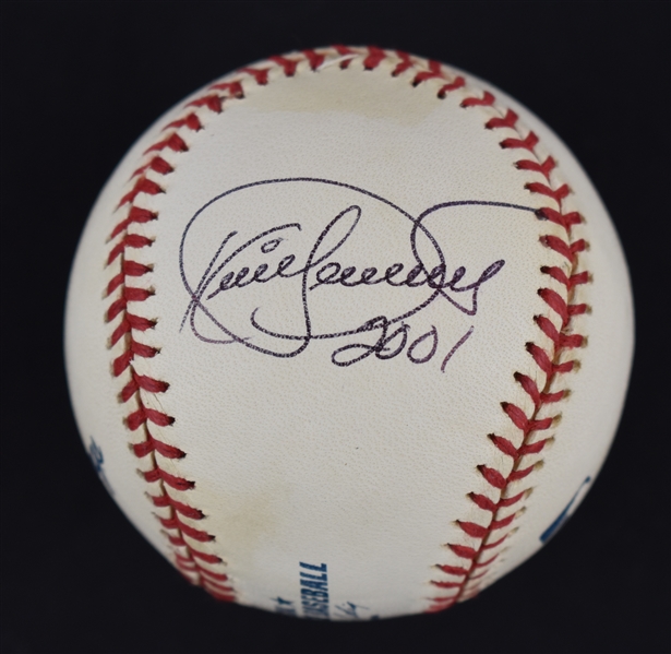 Kirby Puckett & Dave Winfield 2001 HOF Induction Dual Signed Baseball w/Puckett Family Provenance