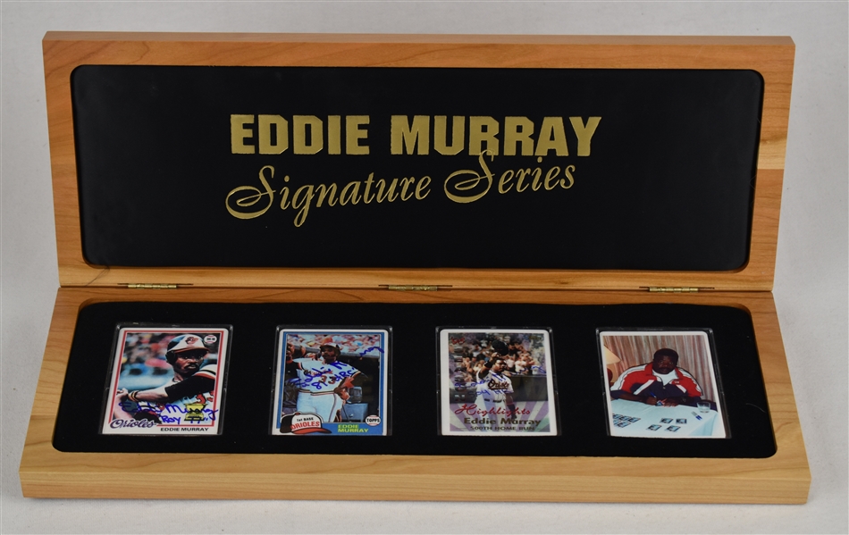 Eddie Murray Autographed Signature Series Limited Edition Porcelain Card Set