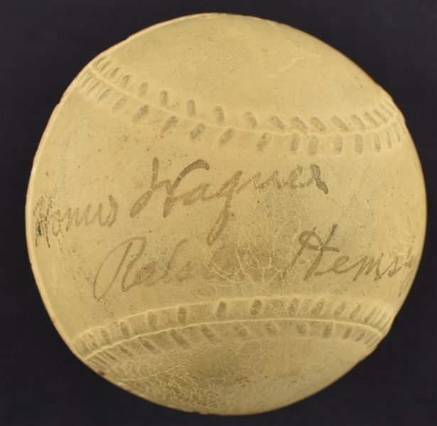Honus Wagner & Lloyd Waner Autographed 1929 Baseball