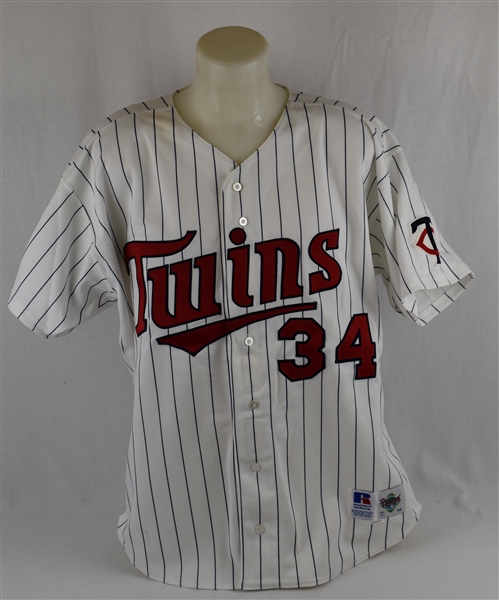 Kirby Puckett 1994 Minnesota Twins Game Used Jersey w/Puckett Family Letter  