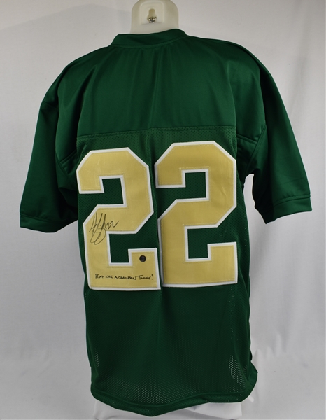 Harrison Autographed Notre Dame Fighing Irish Green Jersey